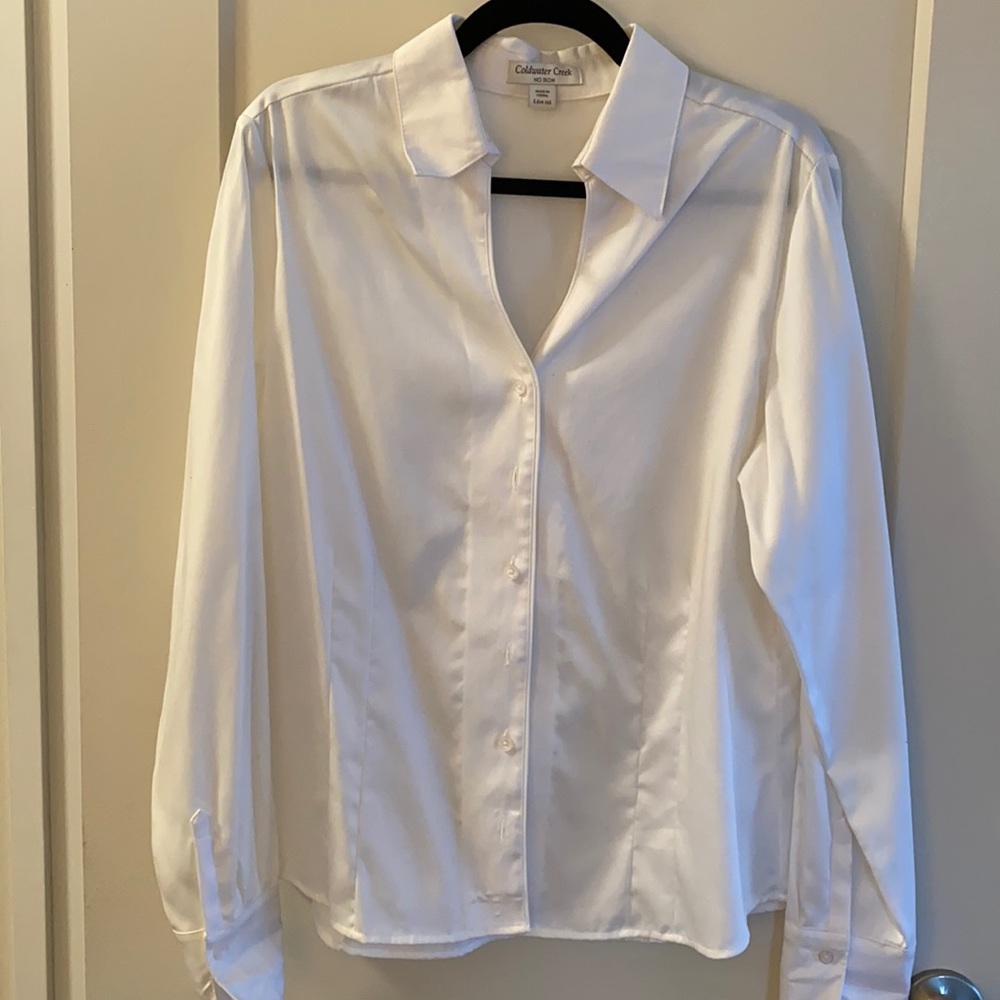 Coldwater Creek White Button Down